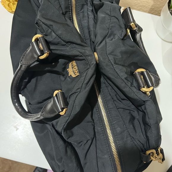 MCM 2WAY BLACK POLYESTER BAG - Picture 9 of 16